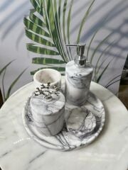 Leylak Mermer Banyo Seti