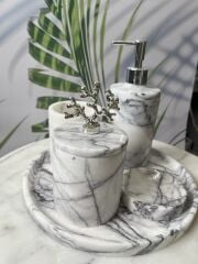 Leylak Mermer Banyo Seti