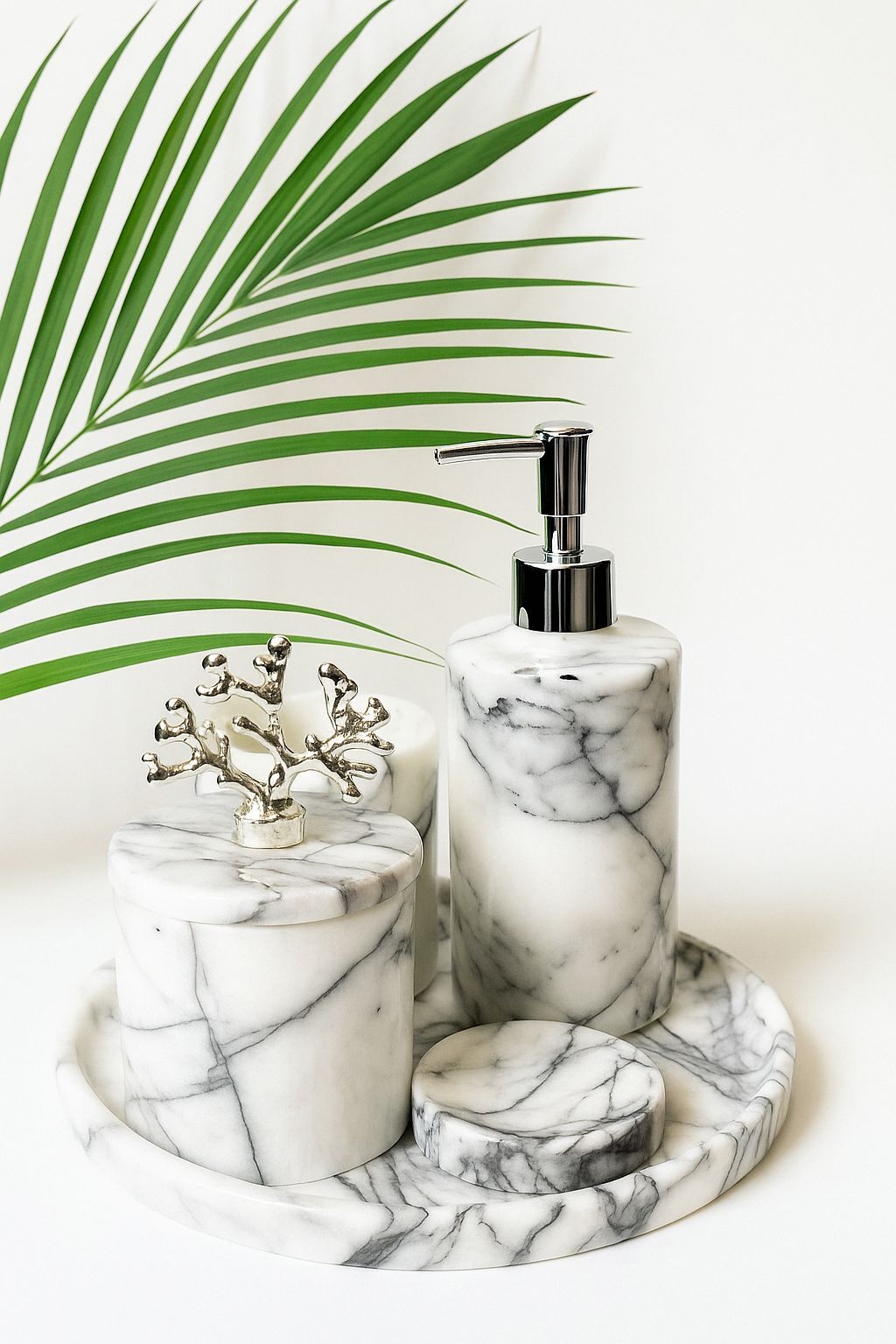 Leylak Mermer Banyo Seti