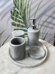 Gri Mermer Banyo Seti