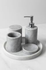 Gri Mermer Banyo Seti