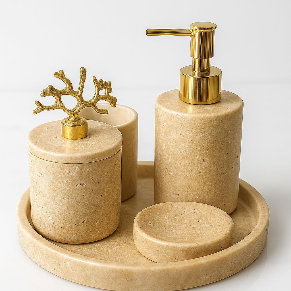 Traverten Banyo Seti