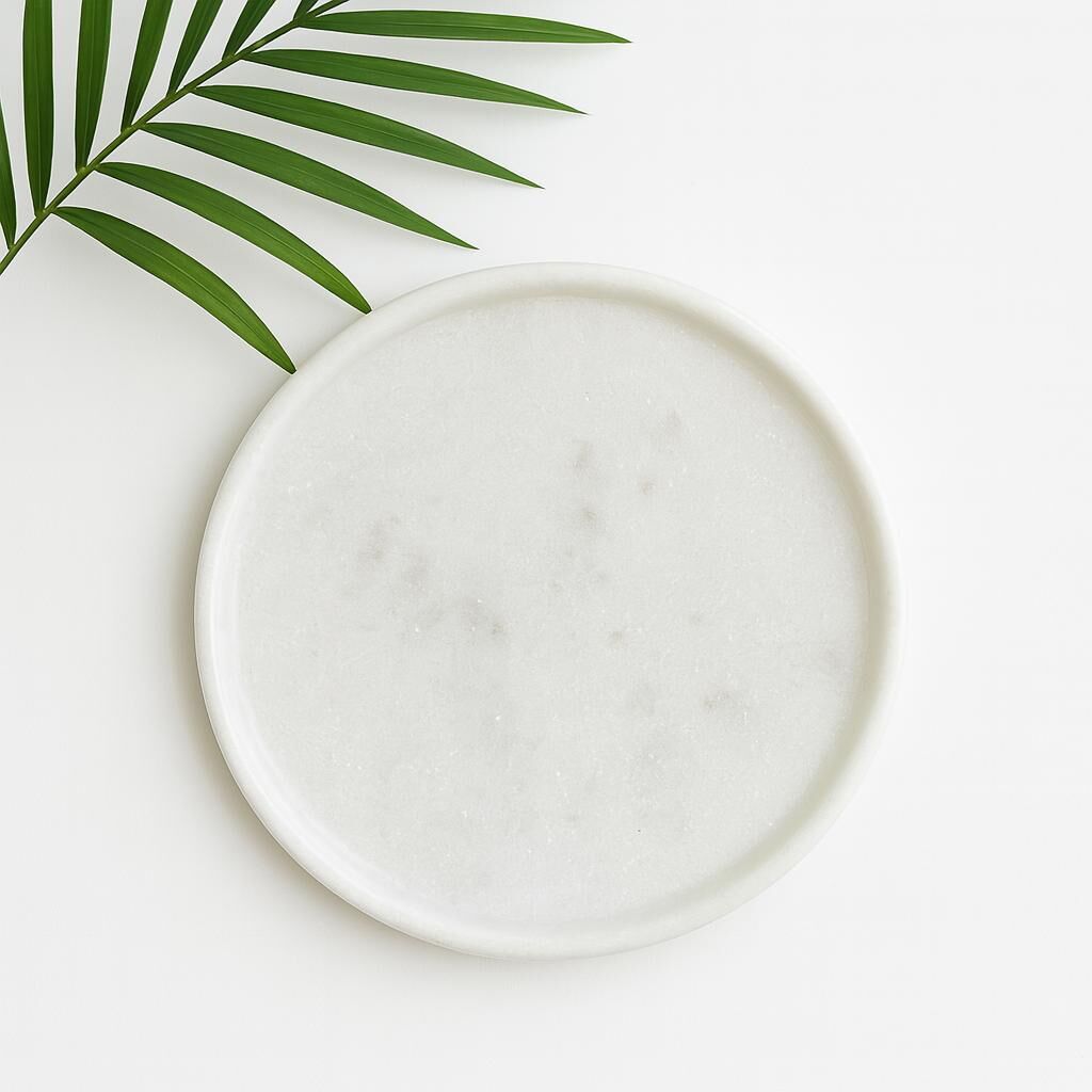 Beyaz Dekoratif Tepsi