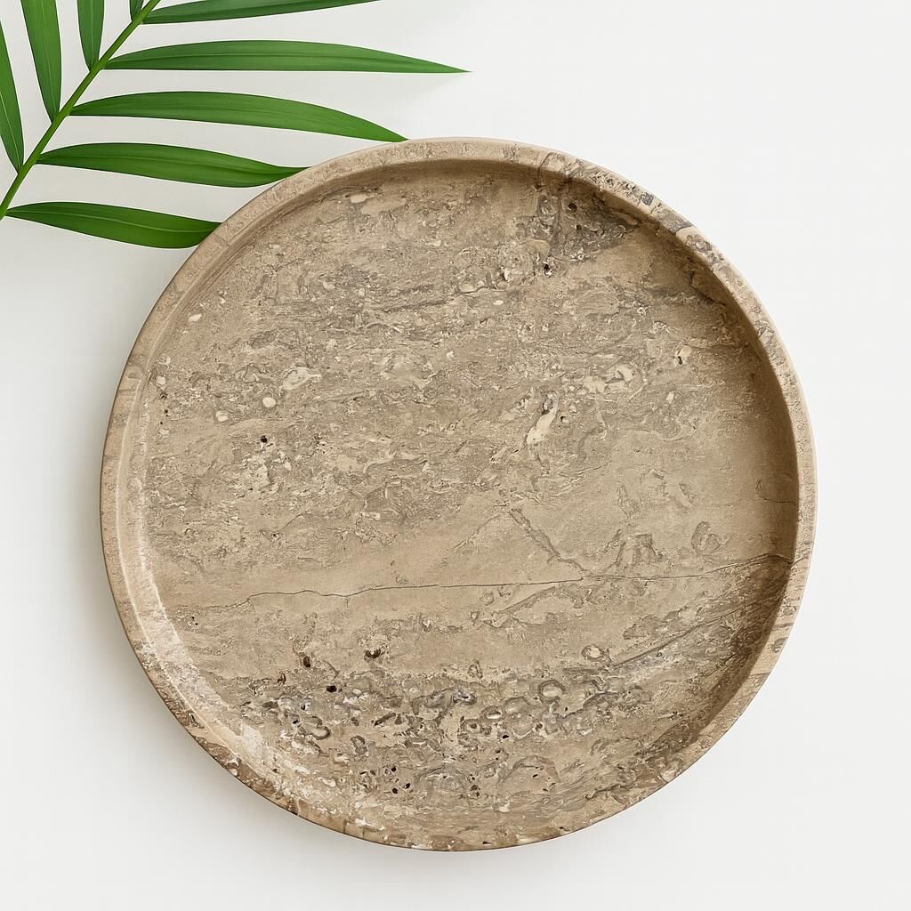 Noche Traverten Dekoratif Tepsi