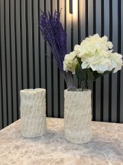 Patlatma Traverten Vazo