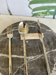 Traverten Çatal Bıçak Tutucu 6'lı Set