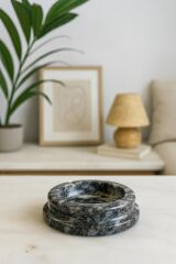 Adronas Siyah Mermer Küllük