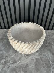 Traverten  El Yapımı Saksı (Taraklama)