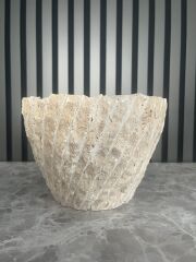 Traverten El Yapımı Saksı (Patlatma Detaylı)