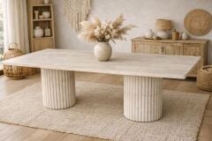 AURA 6 TRAVERTEN YEMEK MASASI